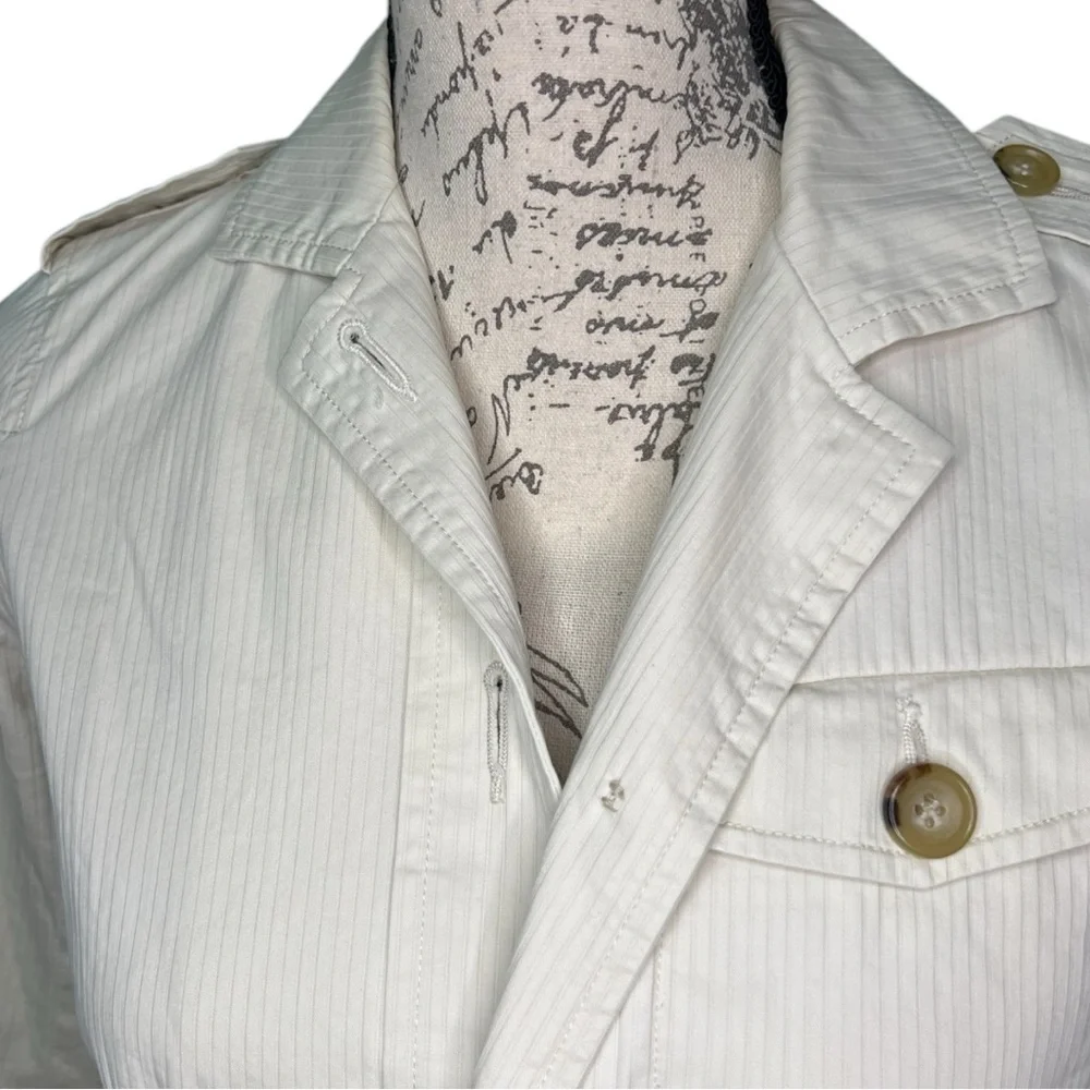 TALBOTS White Button Down Jacket for Women Size 4P - Picture 11 of 16